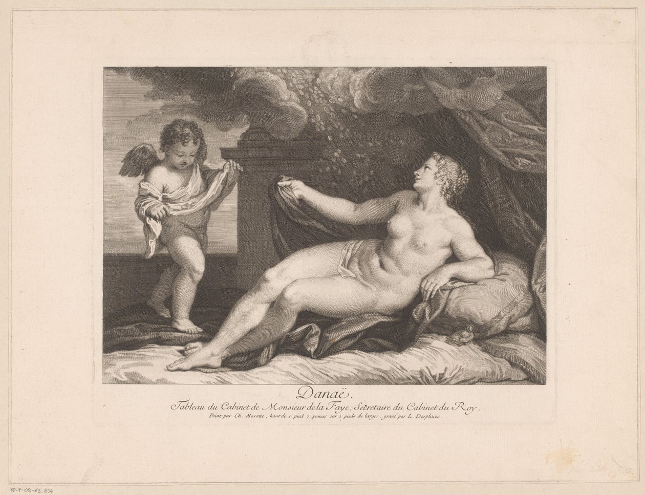 Jupiter ja Danaë tekijältä Louis Desplaces
