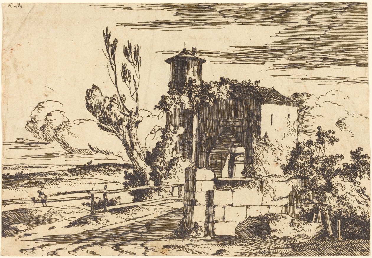 Monumentaalinen sisäänkäynti tekijältä Louis Gabriel Moreau the Elder