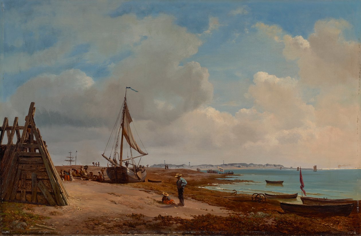 Elbe Blankenesen lähellä tekijältä Louis Gurlitt