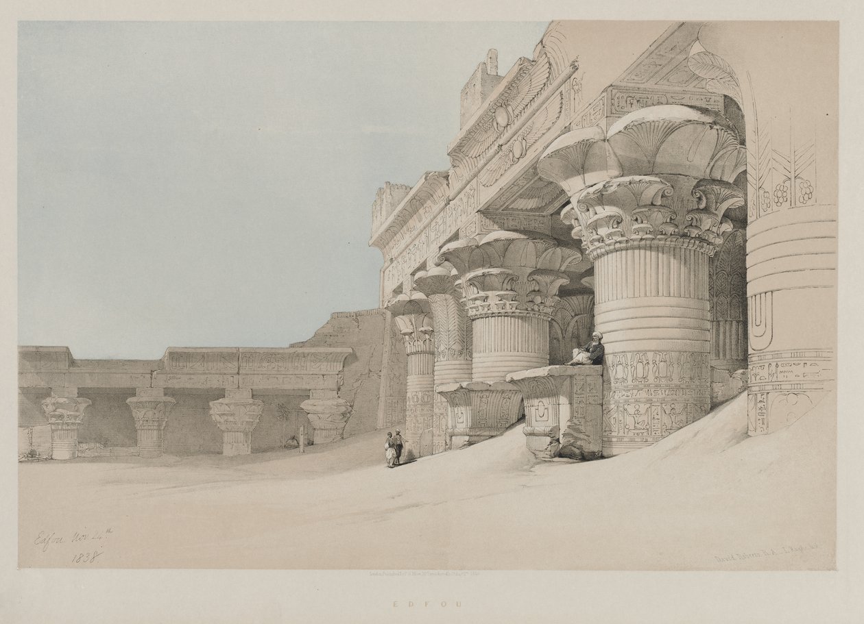 Egypti ja Nubia, osa II: Edfou, 1846. tekijältä Louis Haghe