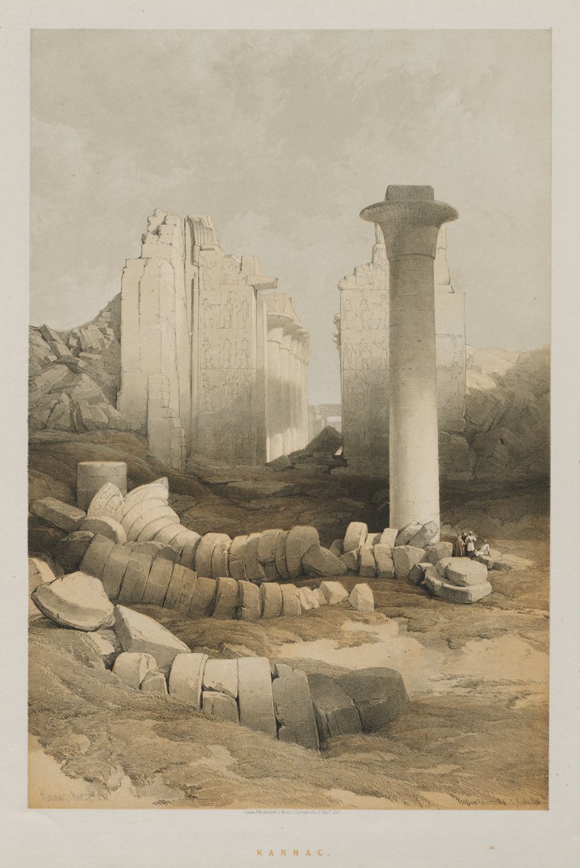 Egypti ja Nubia, osa II: Karnak, 1848. tekijältä Louis Haghe