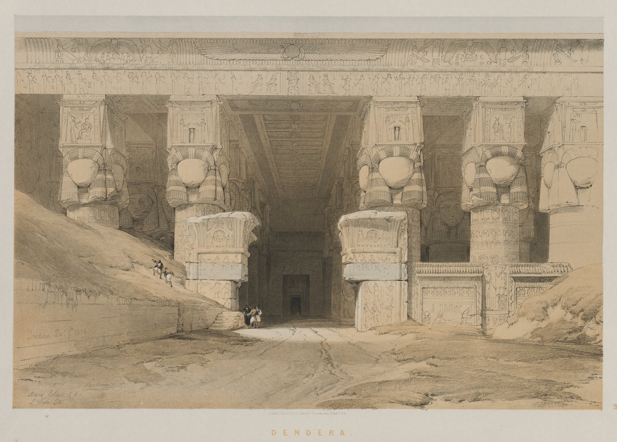 Egypti ja Nubia, osa I: Dendera, 1847. tekijältä Louis Haghe