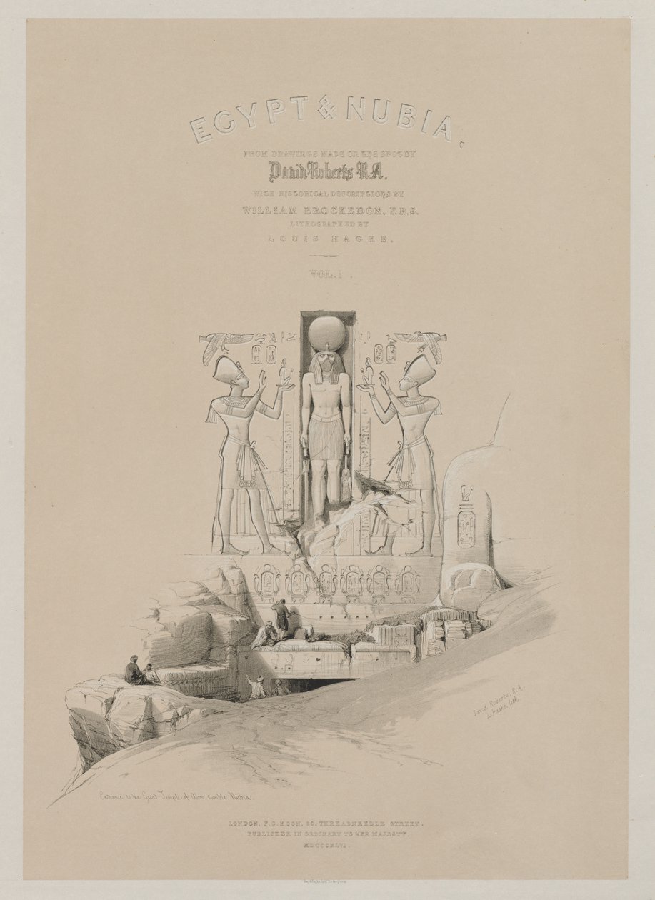 Egypti ja Nubia, osa I: Frontispiece, 1846. tekijältä Louis Haghe