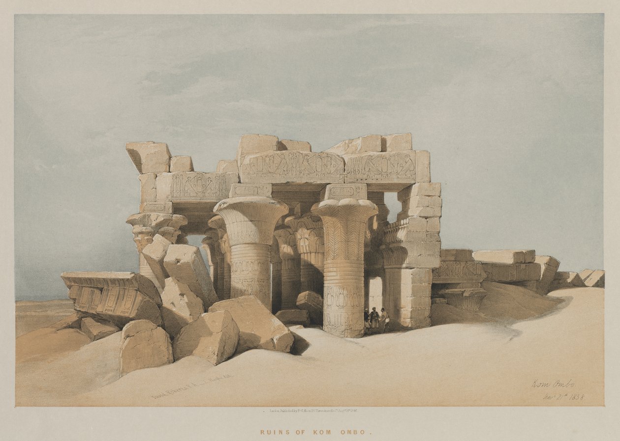Egypti ja Nubia, osa I: Kom-Ombo tekijältä Louis Haghe