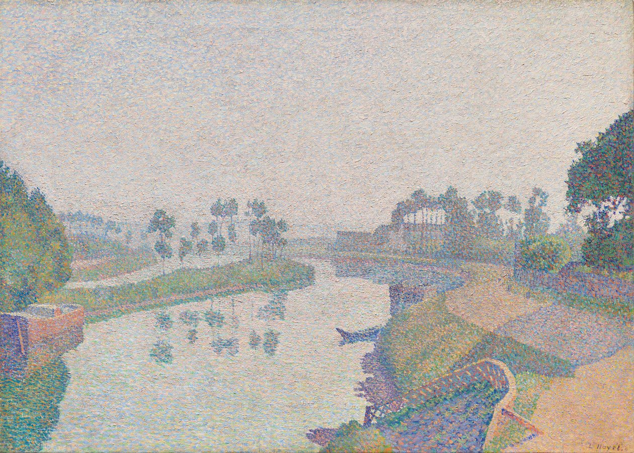 Banks of the Oise aamunkoitteessa tekijältä Louis Hayet
