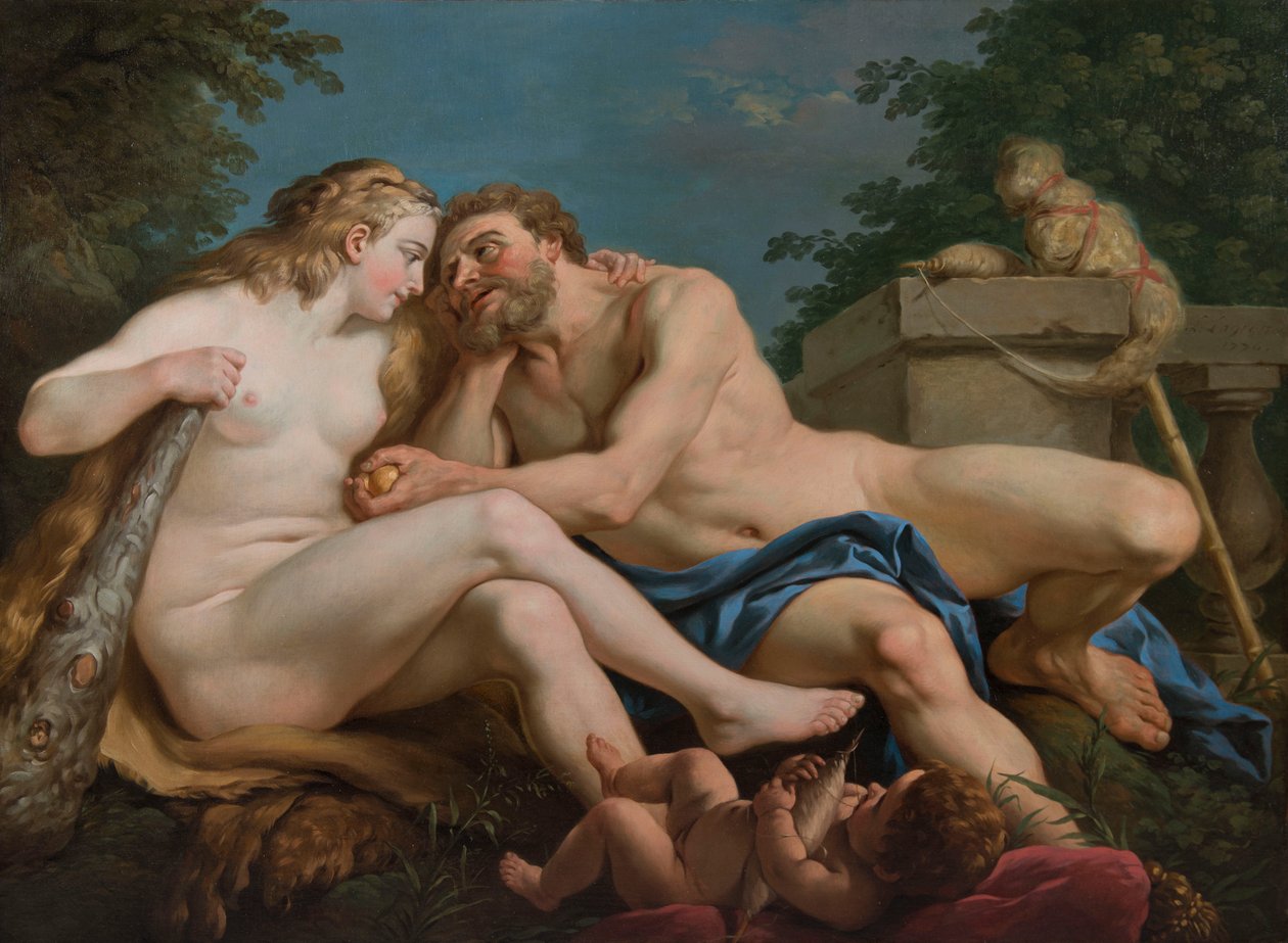 Hercule ja Omphale tekijältä Louis Jean François Lagrenée