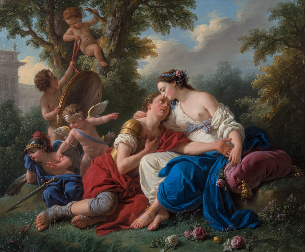 Renaud ja Armide tekijältä Louis Jean François Lagrenée