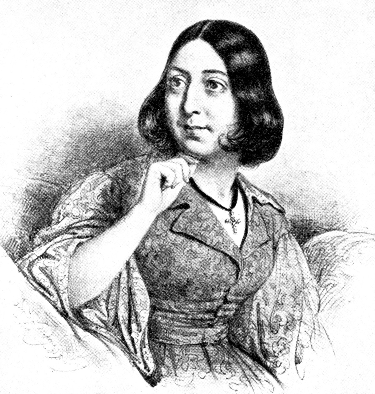 "George Sand", 1923. tekijältä Louis Leopold Boilly