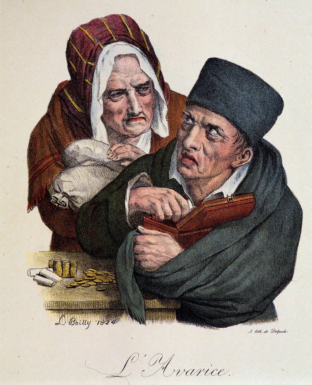 Seitsemän kuolemansyntiä: Boillyn ahneus tekijältä Louis Leopold Boilly