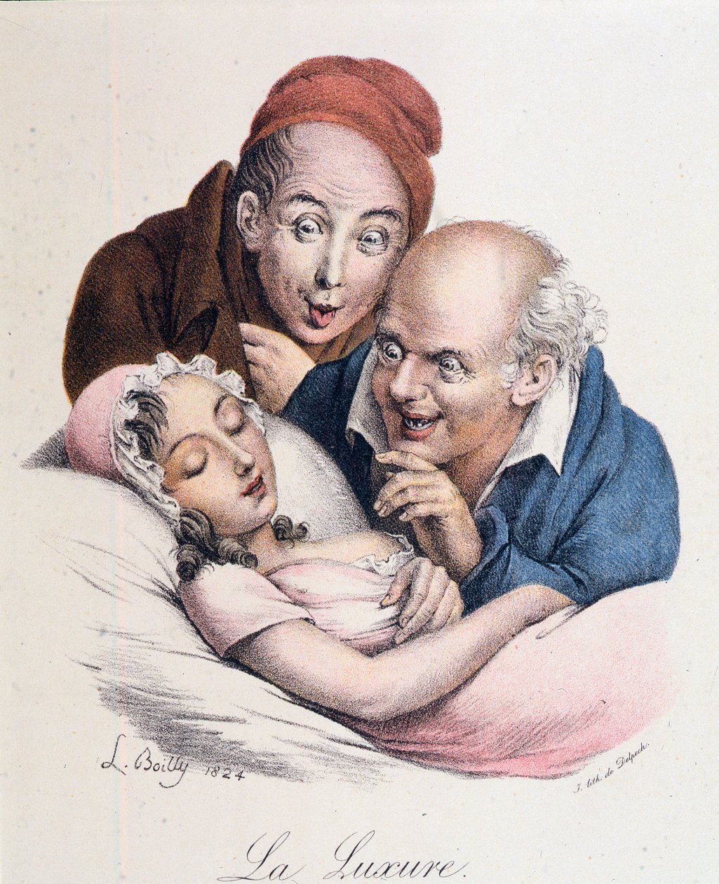 Seitsemän kuolemansyntiä: Lust, kirjoittanut Boilly tekijältä Louis Leopold Boilly