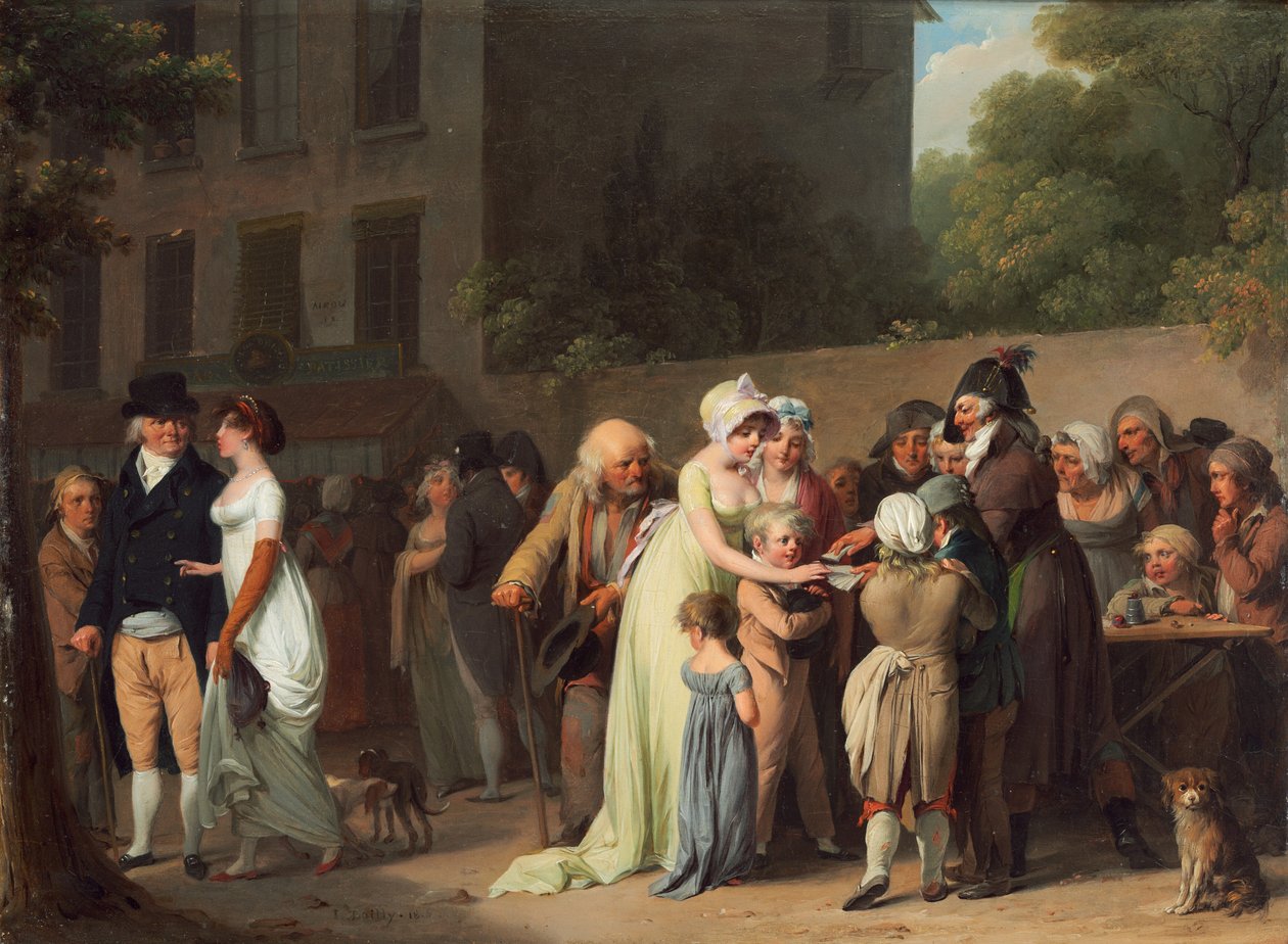 Card Sharp Boulevardilla tekijältä Louis Leopold Boilly