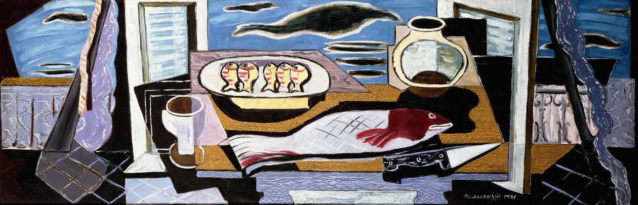 Asetelma; Nature Morte, 1925 tekijältä Louis Marcoussis