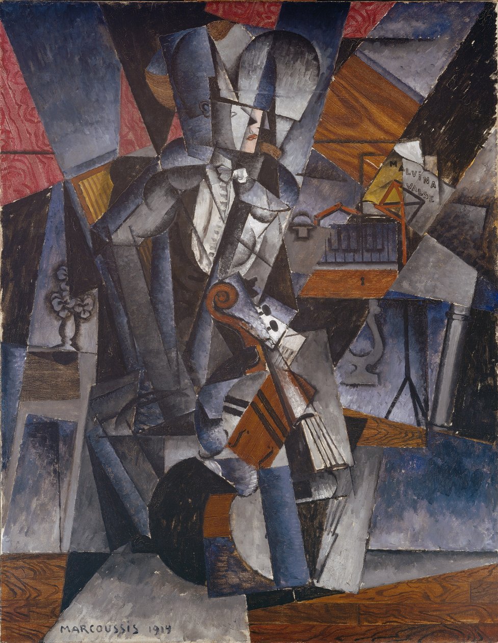 Muusikko, 1914. tekijältä Louis Marcoussis