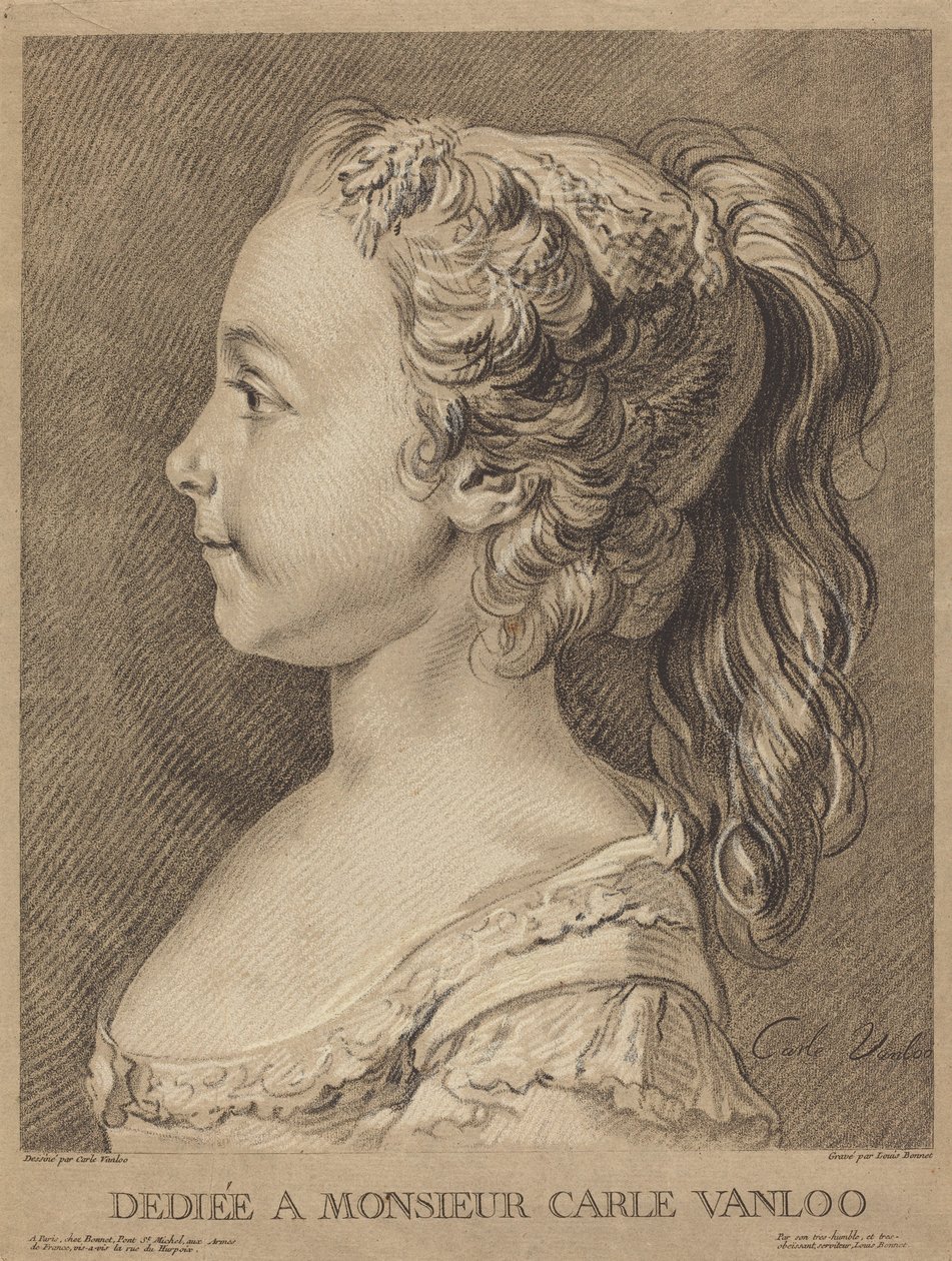 Marie-Rosalie Vanloo, n. 1764. tekijältä Louis Marin Bonnet