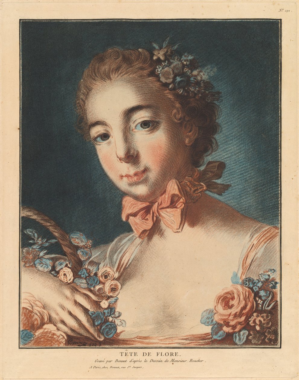Floran johtaja, 1769. tekijältä Louis Marin Bonnet