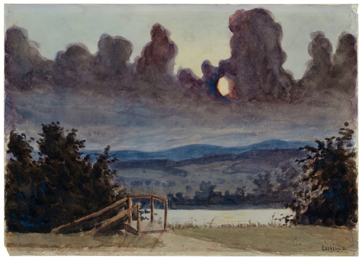 Tummat pilvet, c. 1901. tekijältä Louis Michel Eilshemius