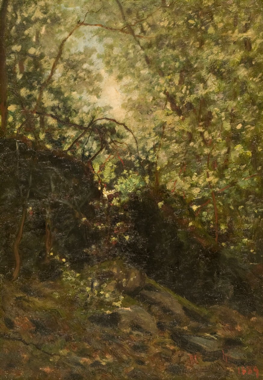 Yö läpi metsän, 1889. tekijältä Louis Michel Eilshemius