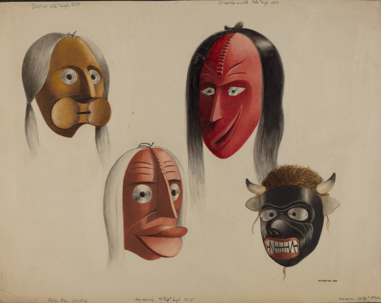 Naamiot, 1938. tekijältä Louis Plogsted