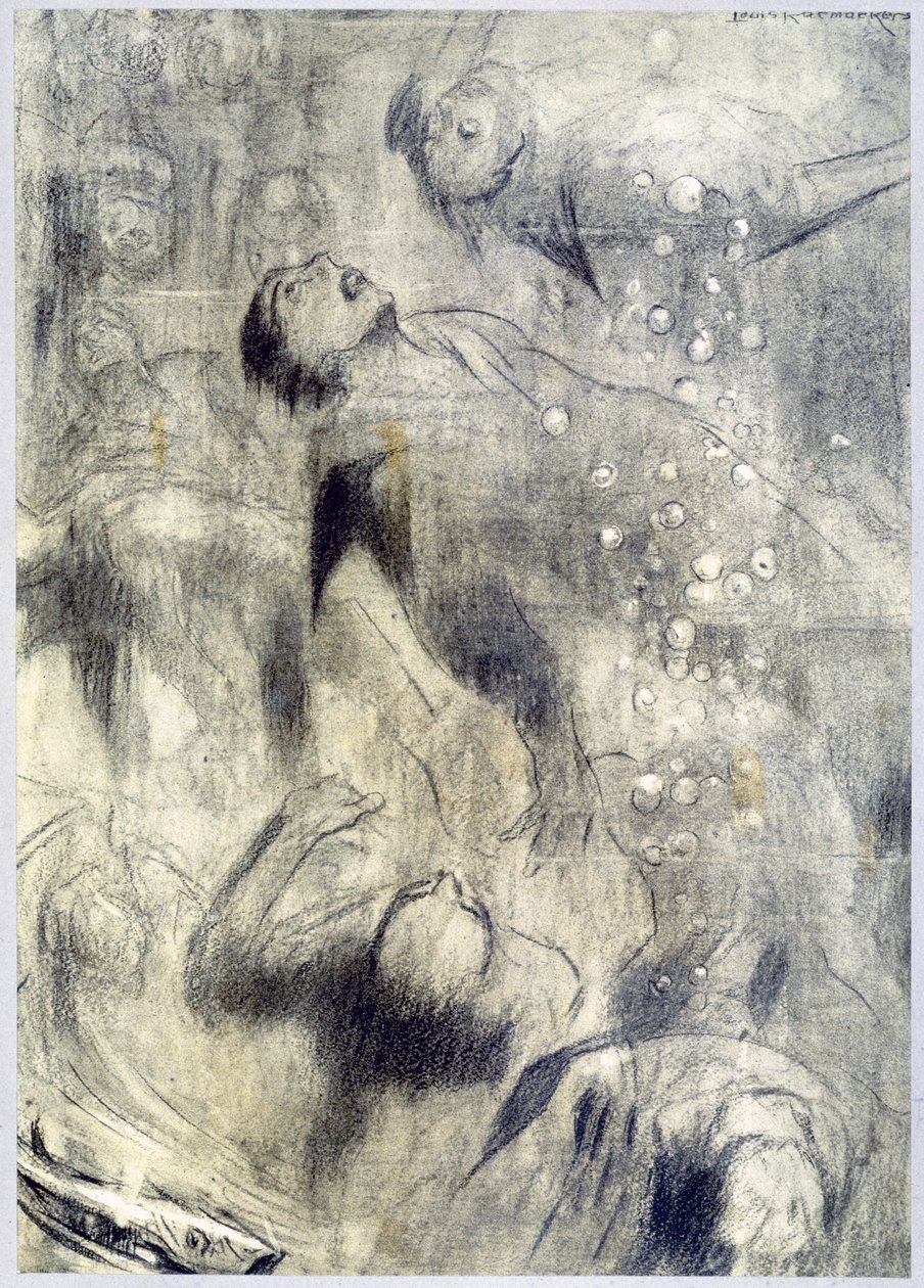 Merikaivos, 1916 tekijältä Louis Raemaekers