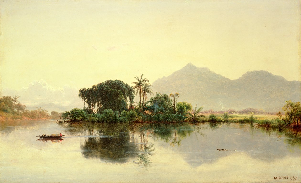 Orinocossa, Venezuelassa, 1857 tekijältä Louis Rémy Mignot