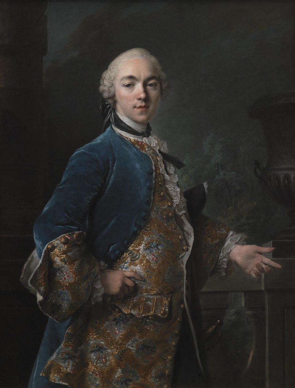 Retrat de Frederik Christian Krag (1726-1763) finlandès tekijältä Louis Tocqué