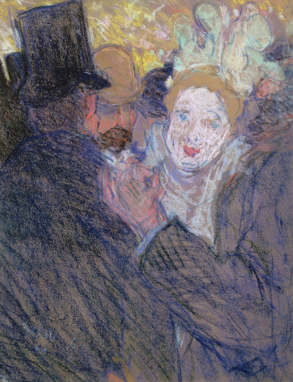 Keskustelu (pastelli paperille) tekijältä Louis Valtat
