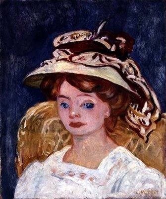 Nuori nainen, n. 1907 (öljy kankaalle) tekijältä Louis Valtat