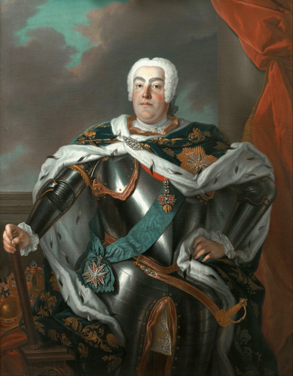 Muotokuva Augusta III Sasa tekijältä Louis de Silvestre