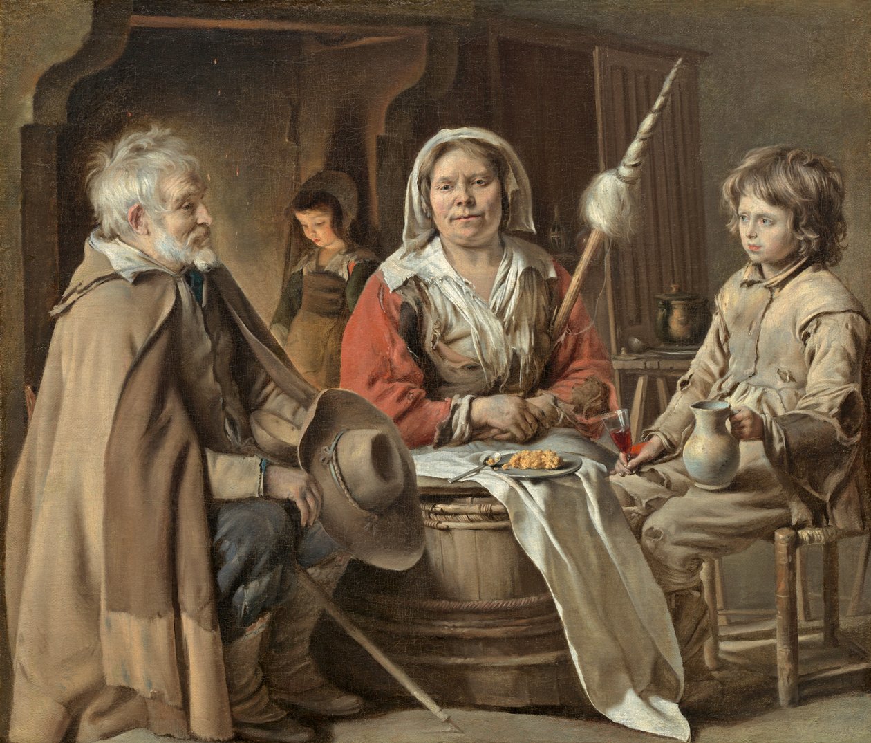 Talonpoikaissisustus, n.1645 tekijältä Louis le Nain