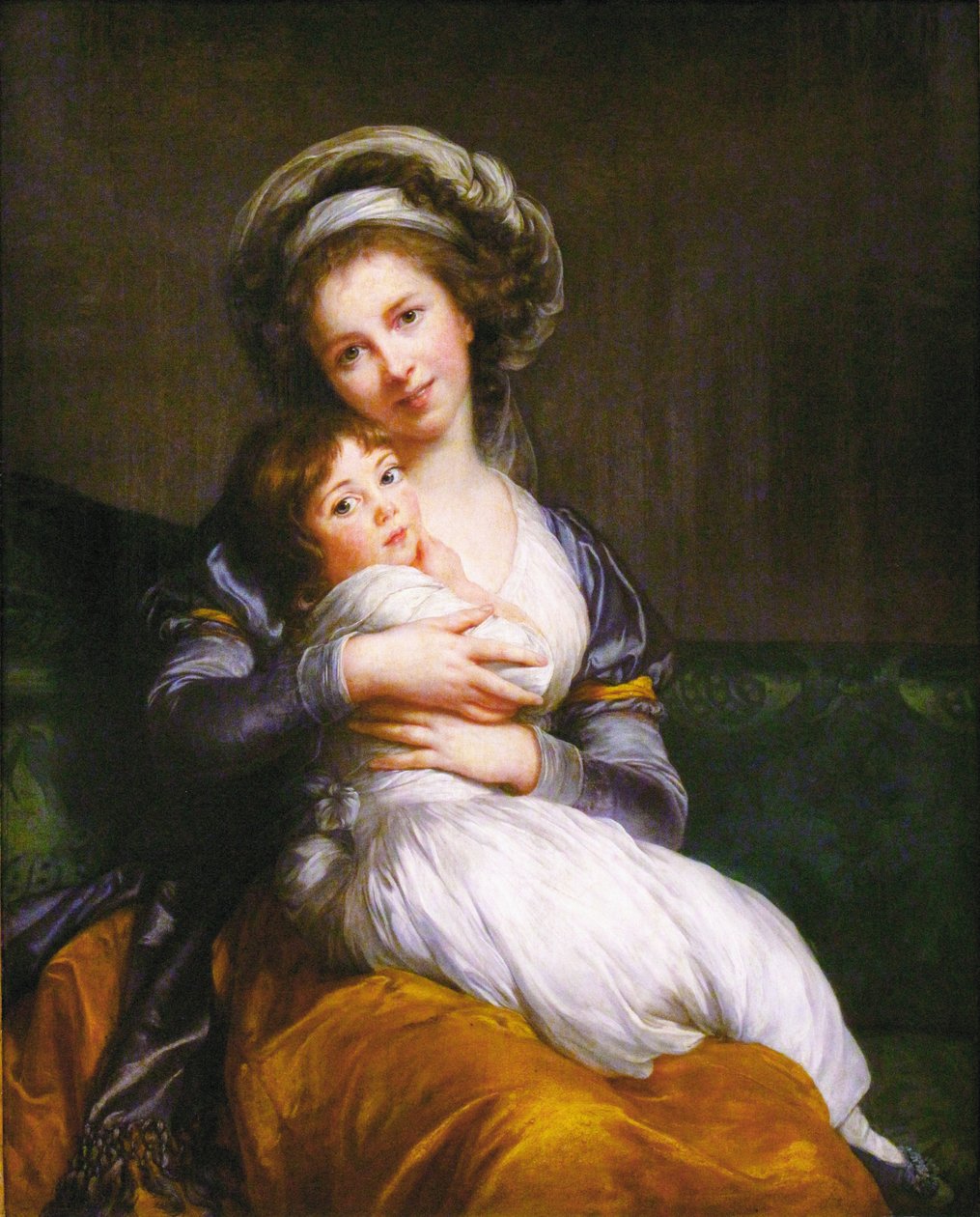 Madame Vigee-Lebrun ja hänen tyttärensä Jeanne Lucia (Julie) tekijältä Elisabeth Louise Vigee Lebrun