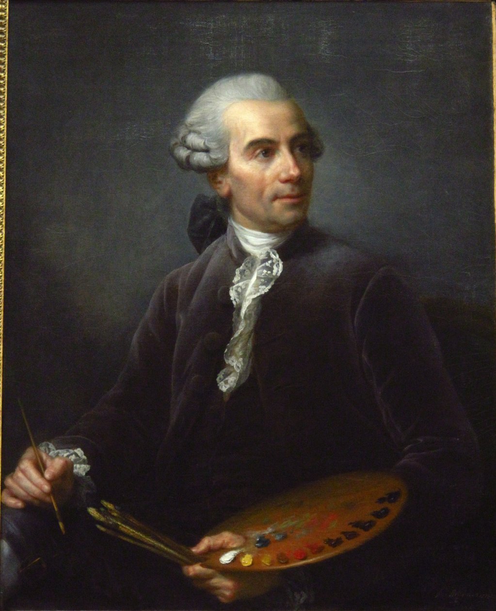 Muotokuva Joseph Vernet (1714-1789), ranskalainen taidemaalari tekijältä Elisabeth Louise Vigee Lebrun