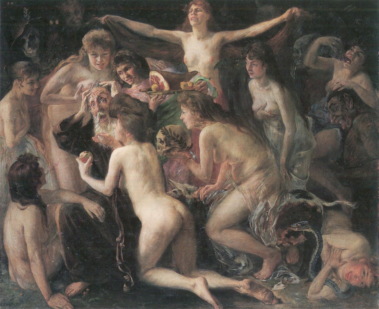  Pyhän Anthonynin kiusaaminen tekijältä Lovis Corinth