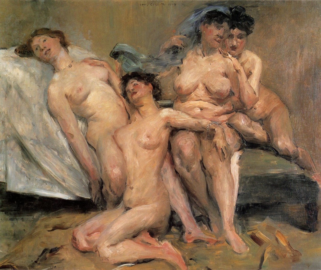 Frauengruppe Freundinnenn tekijältä Lovis Corinth