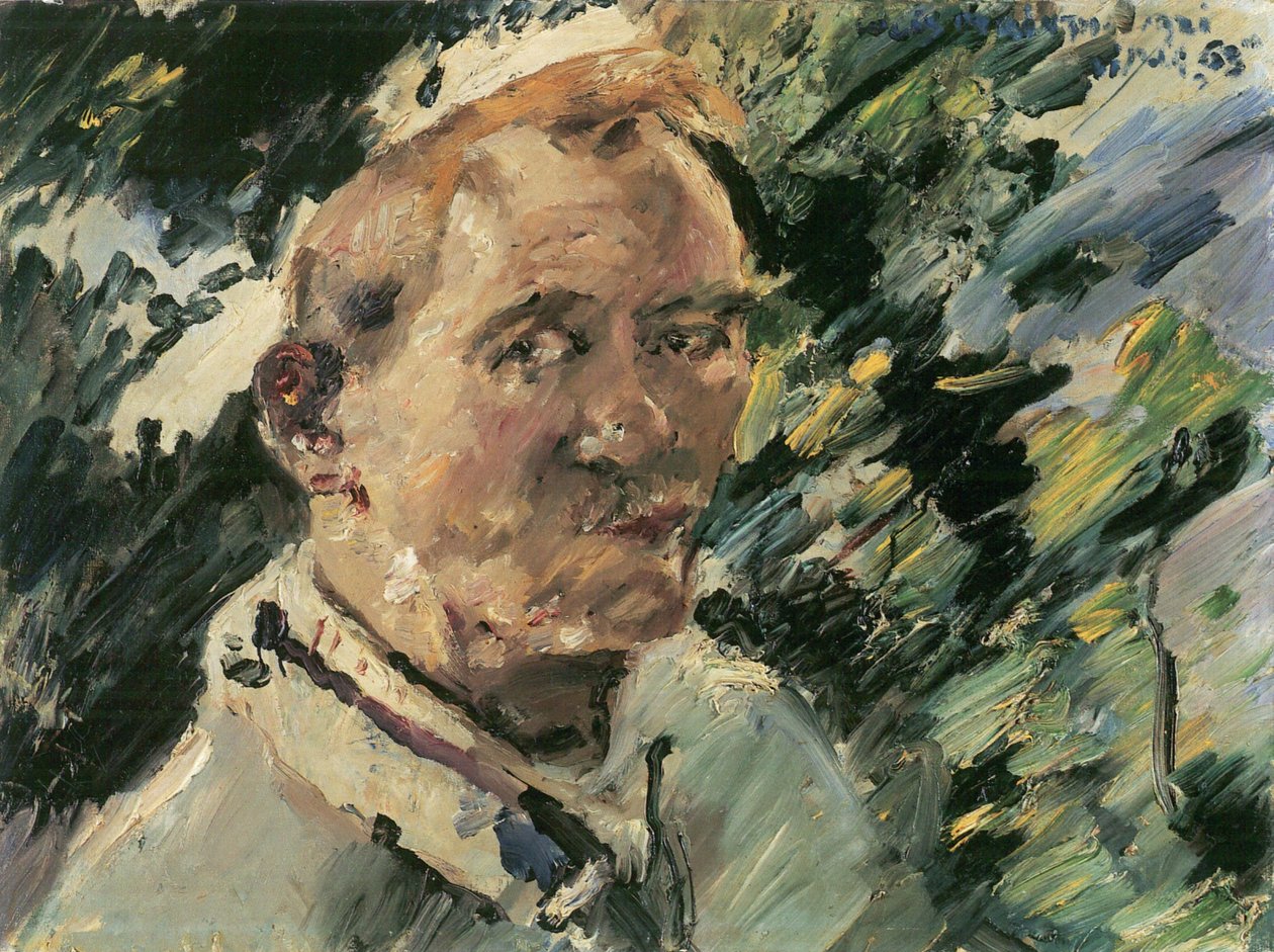 Kleines Selbstportrat ja Walchensee tekijältä Lovis Corinth