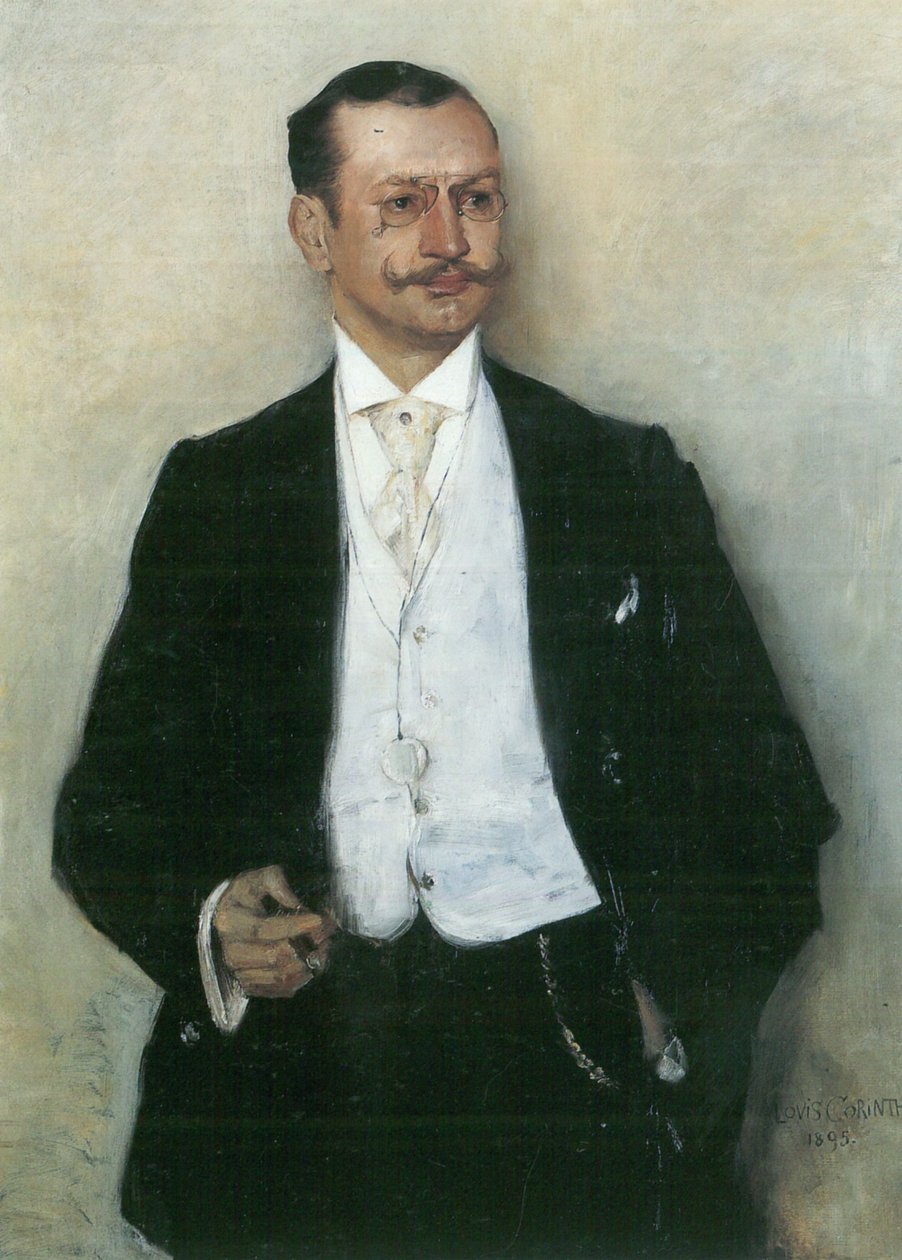 Muotokuva Malers Carl Strathmann tekijältä Lovis Corinth