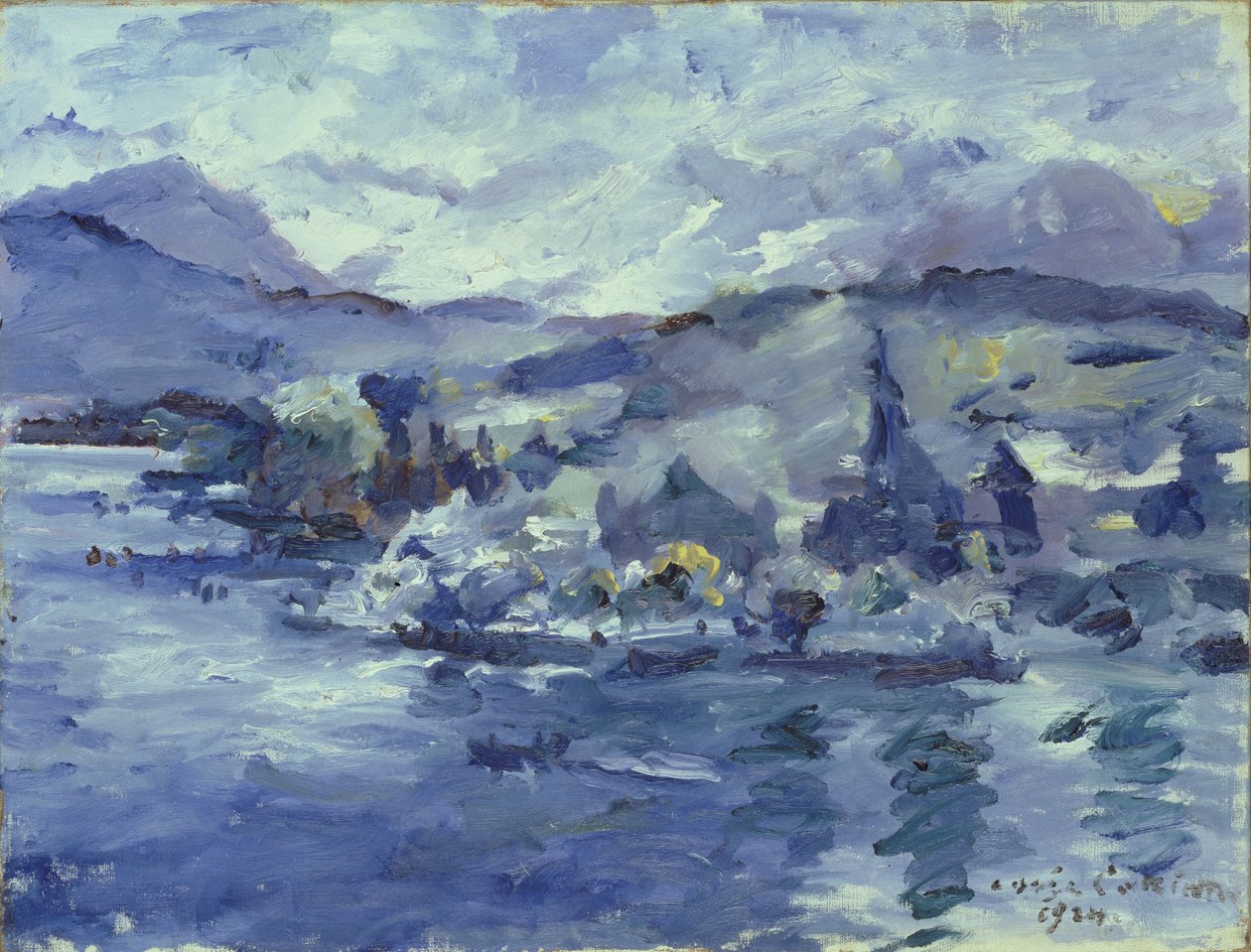 Iltapäivä Luzernjärvellä, 1924 tekijältä Lovis Corinth