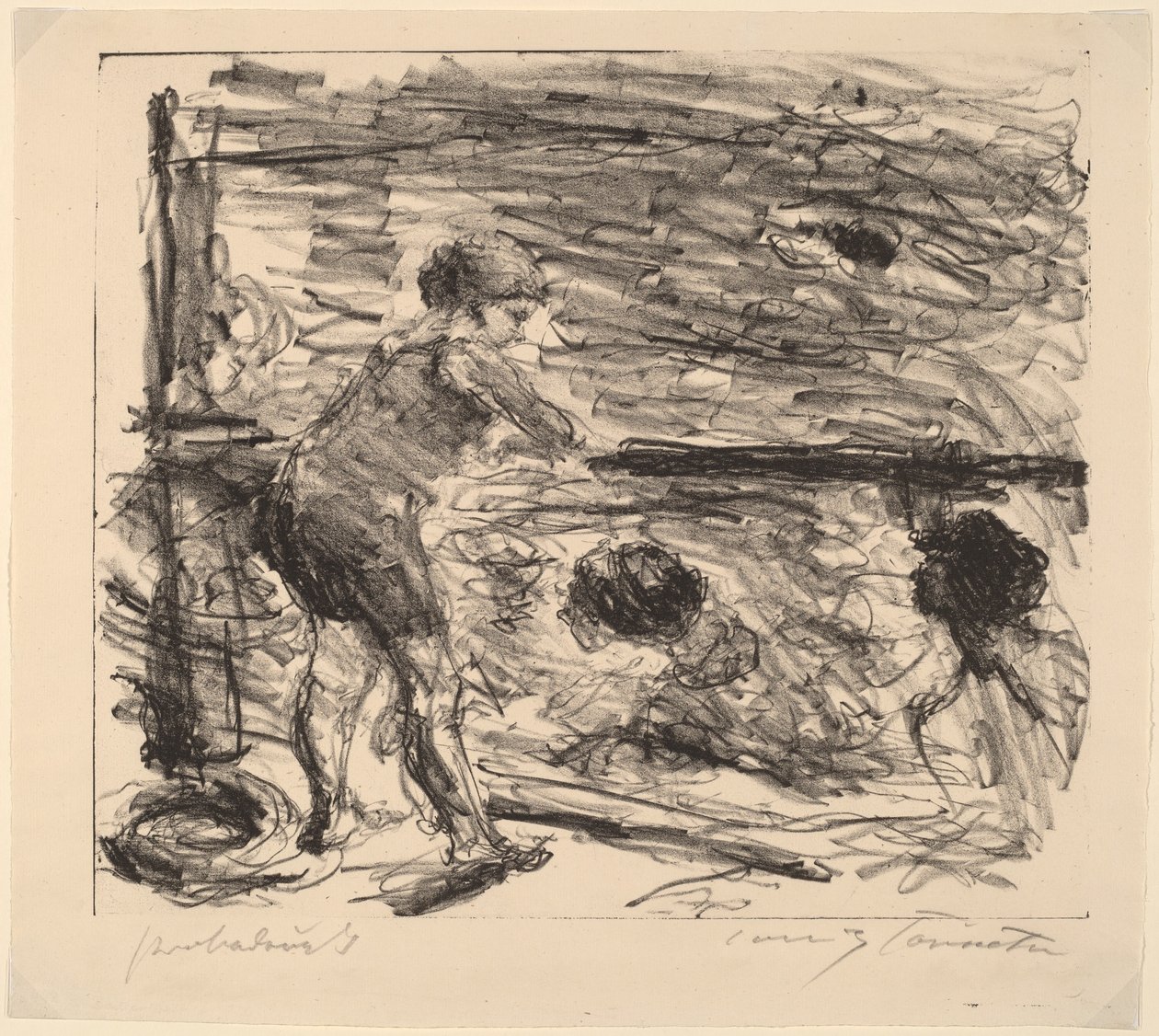 Badeanstalt (kylpytalo) tekijältä Lovis Corinth