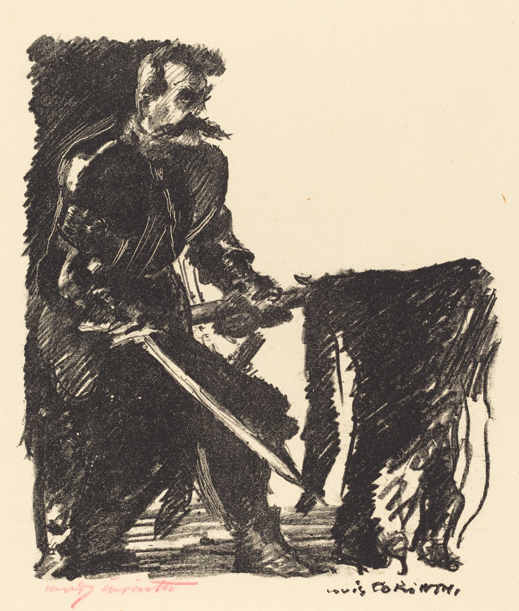 Standard Bearer, 1915. tekijältä Lovis Corinth