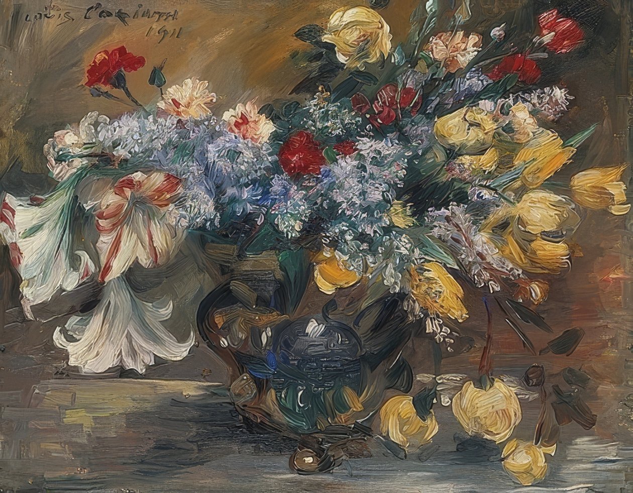 Blumenstrauß. 1911 tekijältä Lovis Corinth