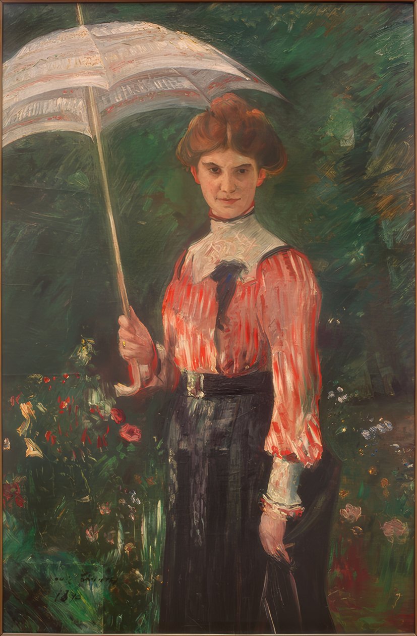 Rouva Halbe tekijältä Lovis Corinth