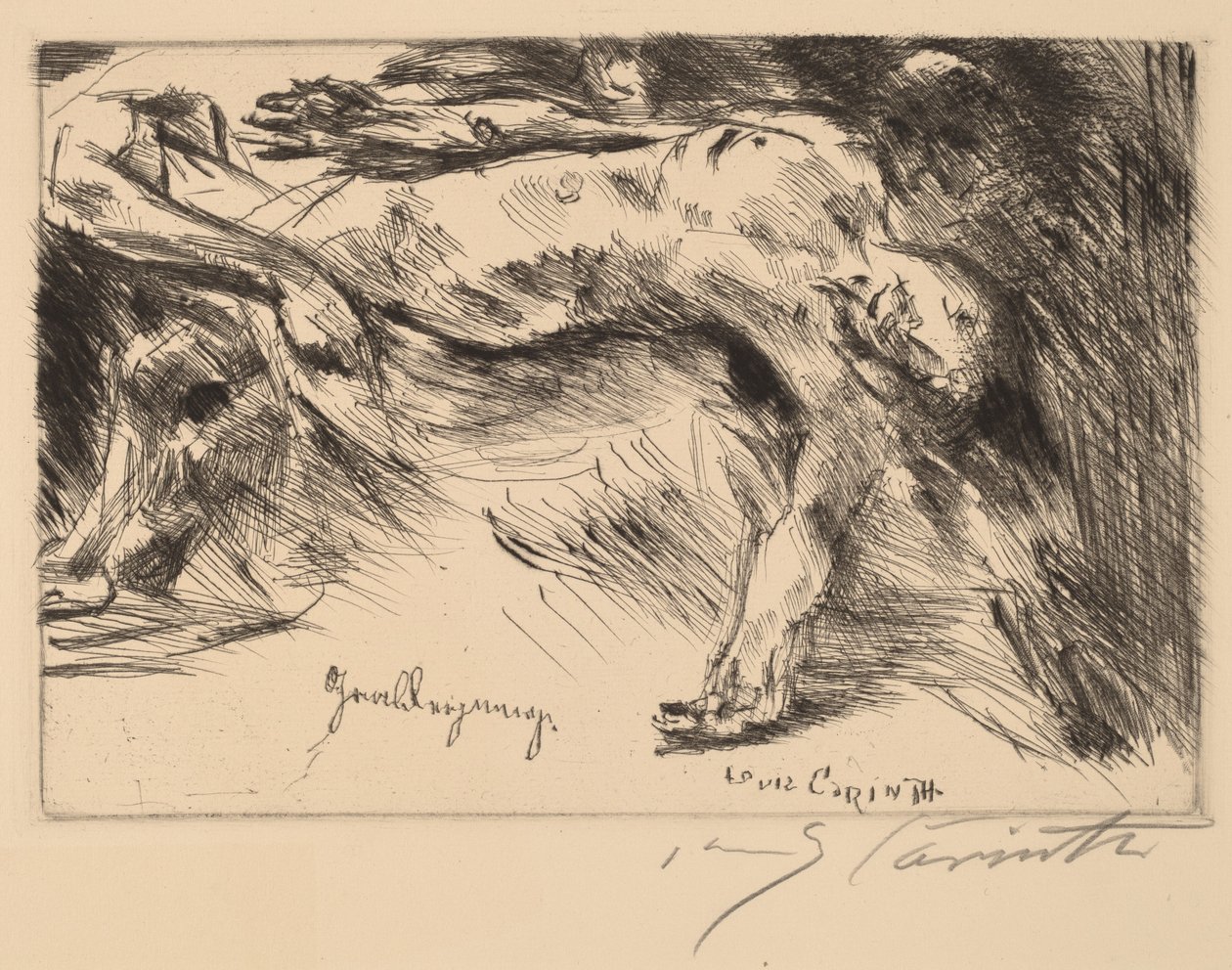 Grablegungin hautaus, 1921-1922. tekijältä Lovis Corinth