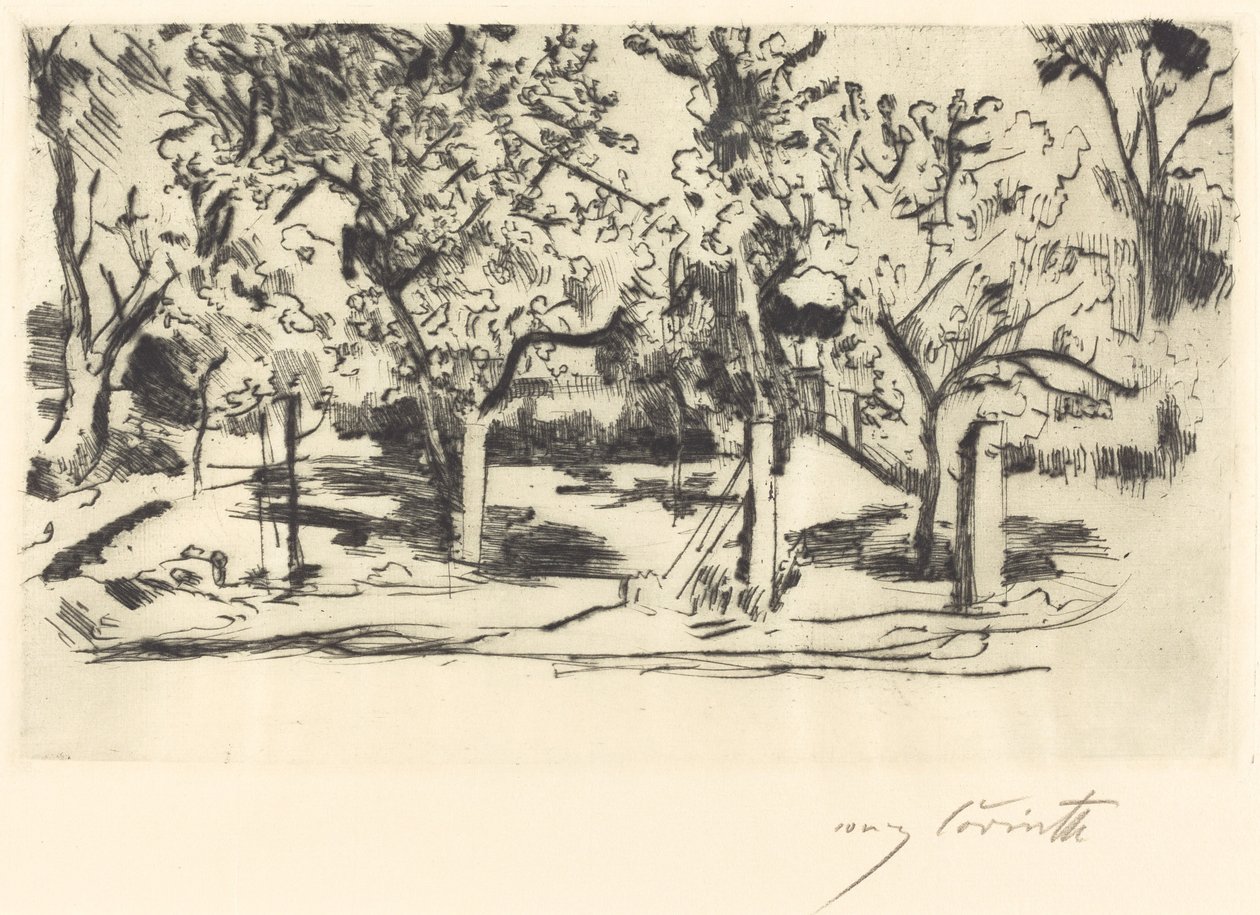 Orchard Orchard, 1918. tekijältä Lovis Corinth