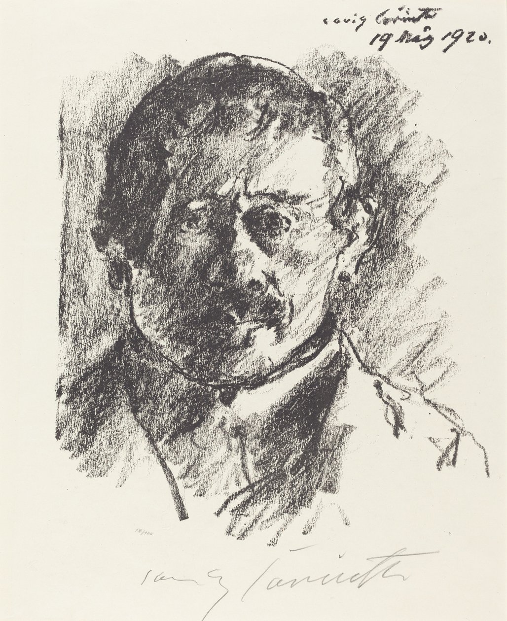 Omakuva (omakuva) tekijältä Lovis Corinth