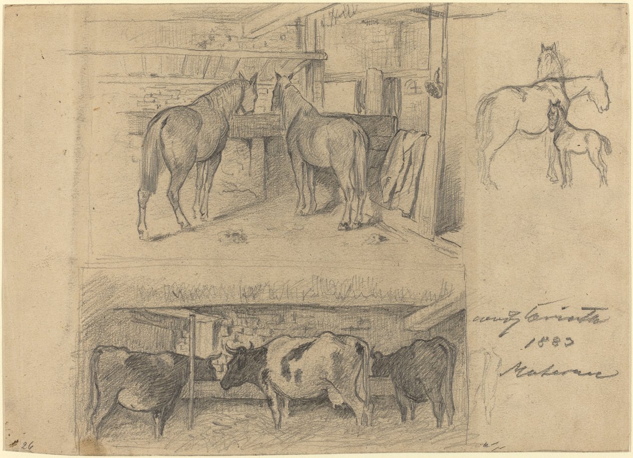 Navetta, 1883. tekijältä Lovis Corinth