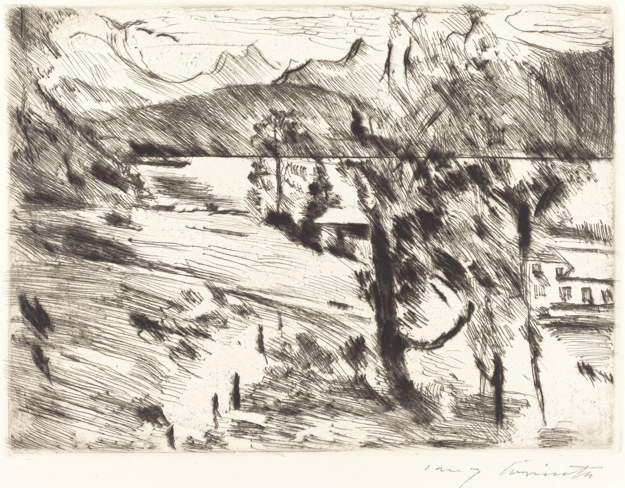 Walchensee Landschaft (Walchensee Landscape) tekijältä Lovis Corinth