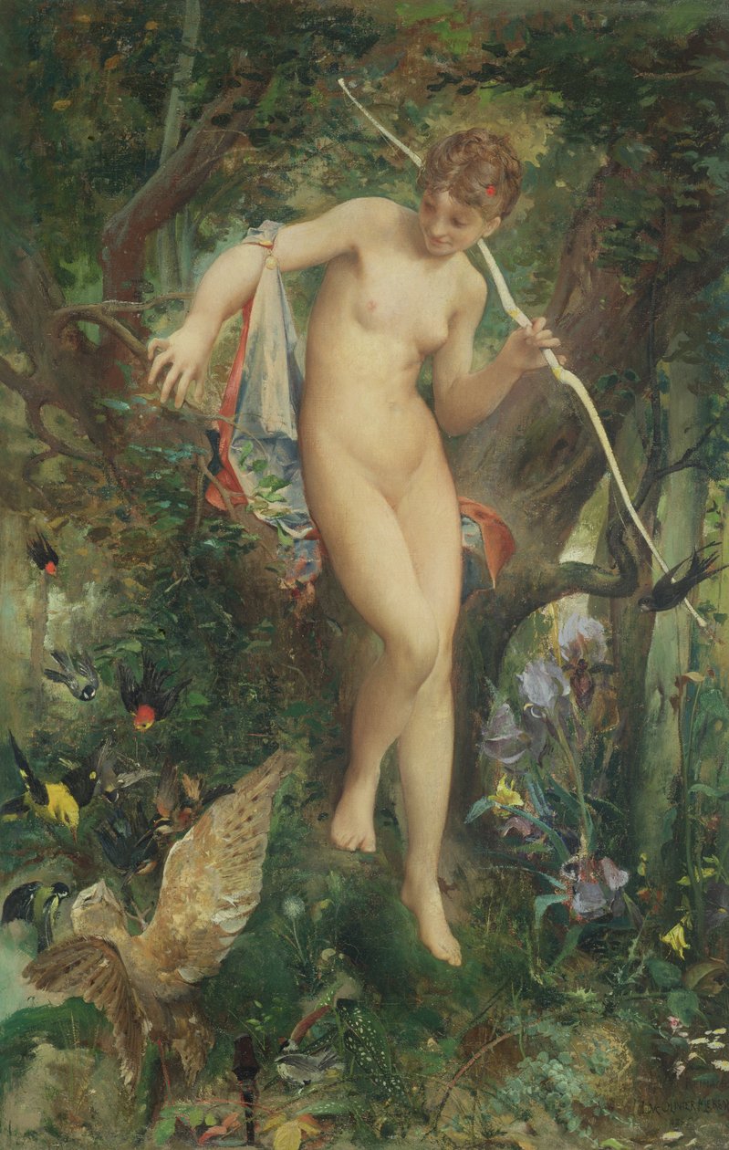 Diana, 1878 tekijältä Luc Oliver Merson