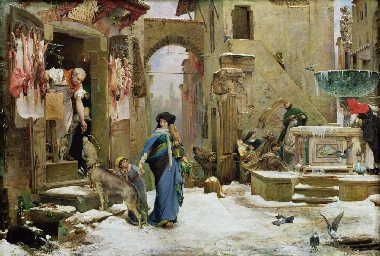 Gubbion susi, 1877. tekijältä Luc Olivier Merson