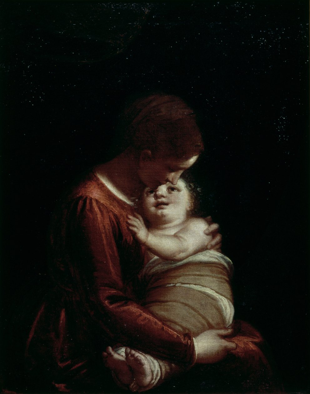Madonna ja lapsi, noin 1570 tekijältä Luca Cambiaso