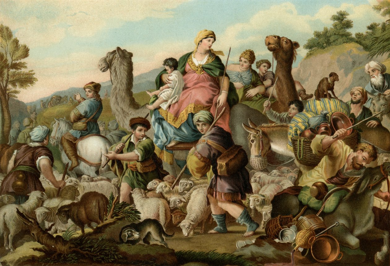 Jaakobin pako tekijältä Luca Giordano
