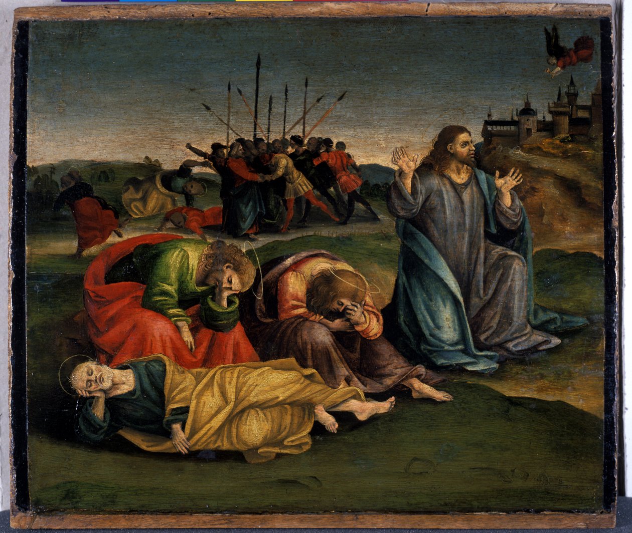 Kristus Öljymäellä, n. 1507 (tempera poppelipuulla) tekijältä Luca Signorelli